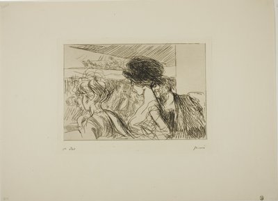 Lower Box in het theater door Jean Louis Forain