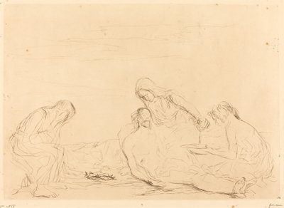 Pietà (derde plaat) door Jean Louis Forain