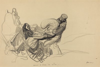 Quand le boche se retire... door Jean Louis Forain