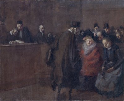 Rechtbank Scène door Jean Louis Forain