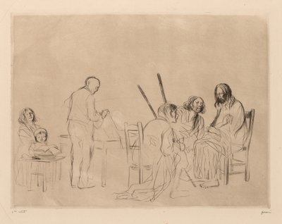 Avondmaal in Emmaüs door Jean Louis Forain