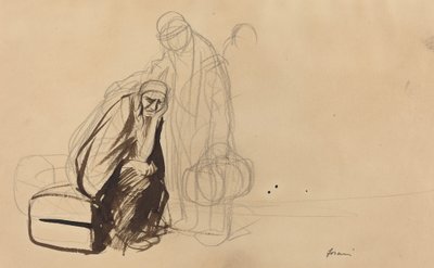 Het vertrek naar Versailles, ca. 1919 door Jean Louis Forain
