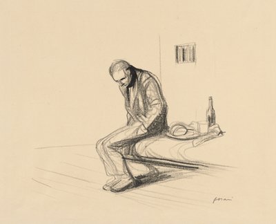 De man die op Clemenceau schoot door Jean Louis Forain