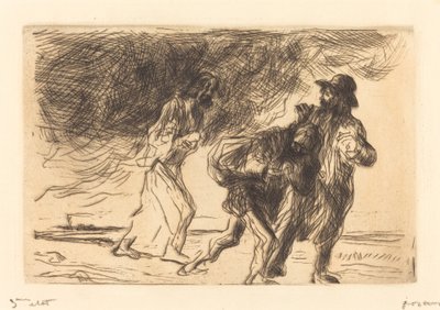 De Weg naar Emmaüs (eerste plaat) door Jean Louis Forain