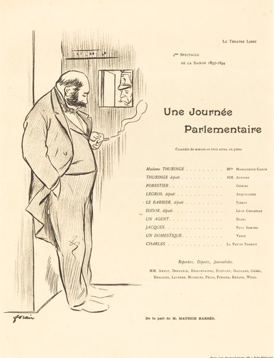 Een Parlementaire Dag door Jean Louis Forain