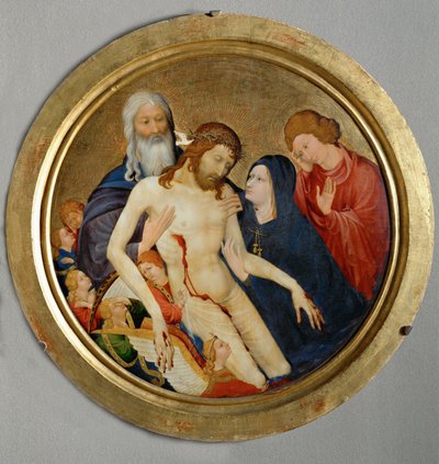 De grote piëta, ca.1400 (schilderij op hout) door Jean Malouel or Maelwael
