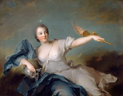 Marie-Anne de Nesle, markiezin de La Tournelle, hertogin van Châteauroux 1717-1744 door Jean Marc Nattier