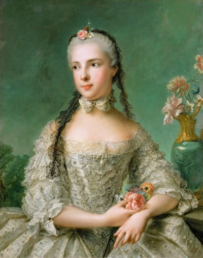 Rococo: Portret van prinses Isabella van Parma (1741-1763), aartshertogin van Oostenrijk door Nattier, Jean-Marc (1685-1766) door Jean Marc Nattier