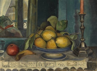 Stilleven met Fruit en Kandelaar, c.1920 door Jean Marchand