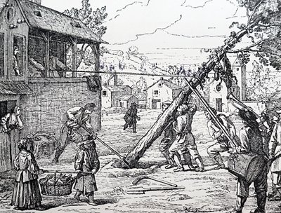 Het planten van de meiboom door Jean Mariette