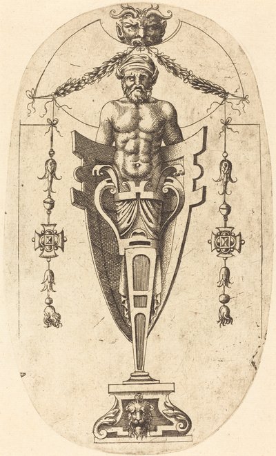 Man in een nis door Jean Mignon