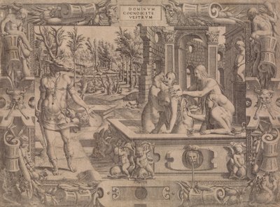 De Metamorfose van Acteon, 1535-1555 door Jean Mignon