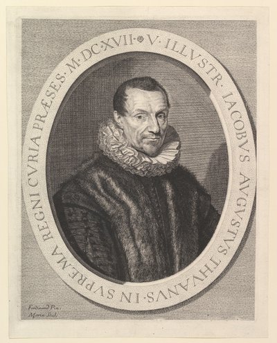 Jacques-Auguste de Thou, eerste president bij het Parlement door Jean Morin