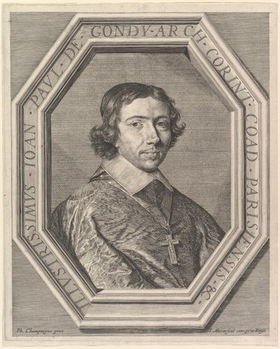 Jean-François-Paul de Gondy, coadjutor van de aartsbisschop van Parijs, toekomstige kardinaal de Retz door Jean Morin