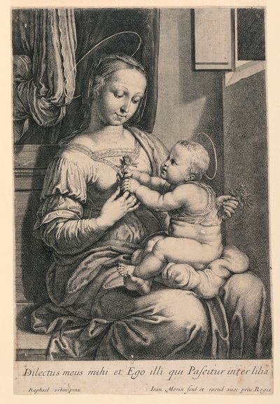 De Madonna en kind door Jean Morin