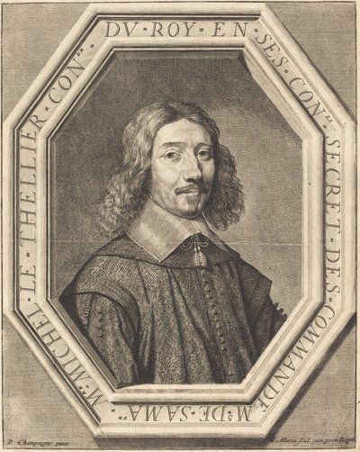 Michel le Tellier door Jean Morin after Philippe de Champaigne