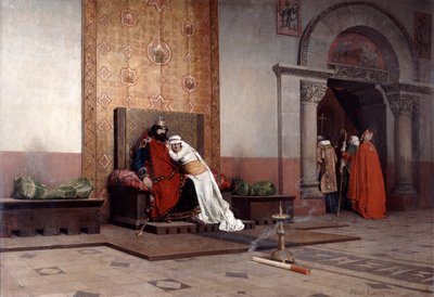 De Excommunicatie van Robert de Vrome door Jean Paul Laurens