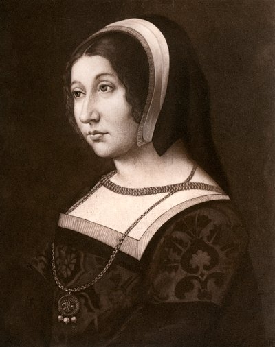 Onbekende vrouw, voorheen bekend als Margaret Tudor, ca. 1520, 1902 door Jean Perreal