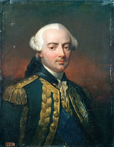 Portret van Charles Henri (1729-94) Graaf van Estaing door Jean Pierre Franque