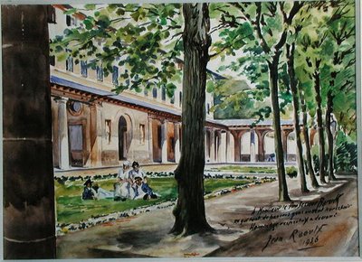 De Tuin van het St. Maur Psychiatrisch Ziekenhuis door Jean Raoulx