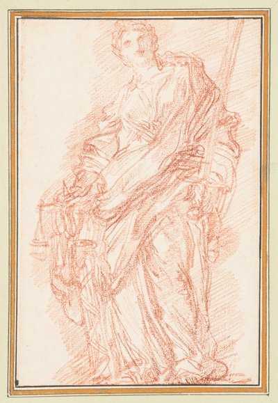 Allegorie van Gerechtigheid met Zwaard en Weegschaal door Jean Robert Ango