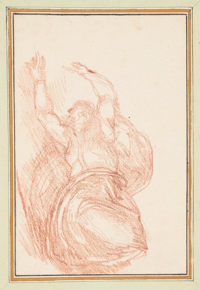 God die Licht van Duisternis Scheidt, uit het Plafond van de Sixtijnse Kapel door Michelangelo door Jean Robert Ango