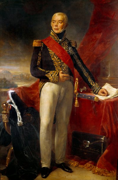 Portret van Etienne Jacques Joseph Alexandre Mac Donald, hertog van Taranto, maarschalk van Frankrijk door Jean Sebastien Rouillard
