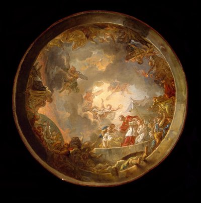 De heilige Carlo Borromeo verzorgt de pestslachtoffers door Jean Simon Berthelemy
