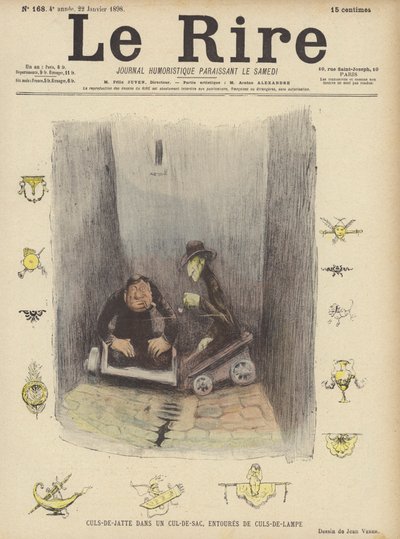 Illustratie voor Le Rire door Jean Veber