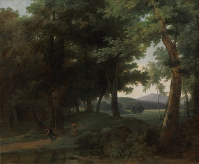 Een bos met Apollo en Daphne, 1810 door Jean Victor Bertin