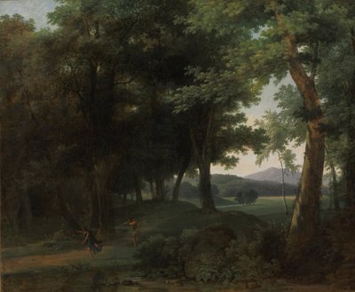 Een bos met Apollo en Daphne, 1810 door Jean Victor Bertin