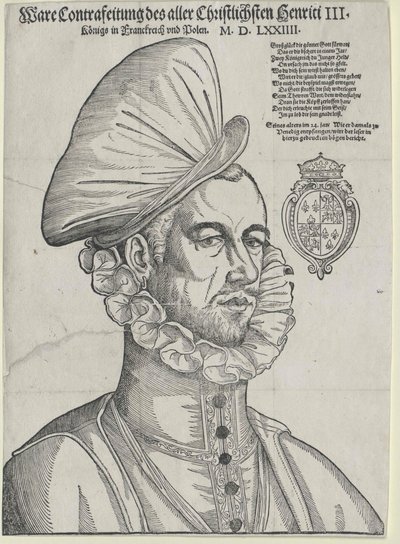 Koning van Frankrijk Hendrik III door Jean de (after) Court