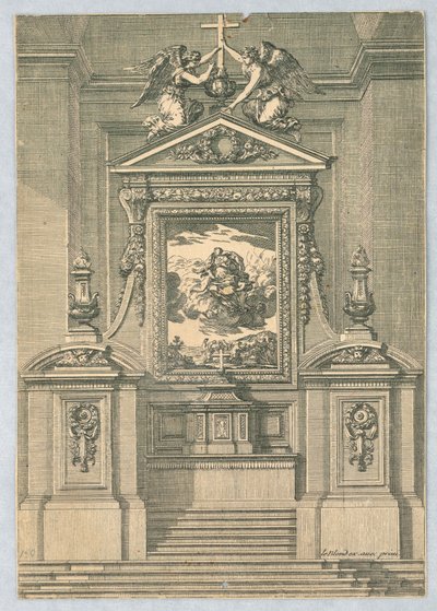 Ontwerp voor Altaren, uit "Autels et Retables" door Jean le Pautre