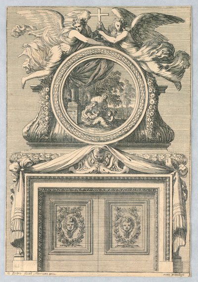Ontwerp voor Schouw, uit "Cheminées a la Modern" door Jean le Pautre