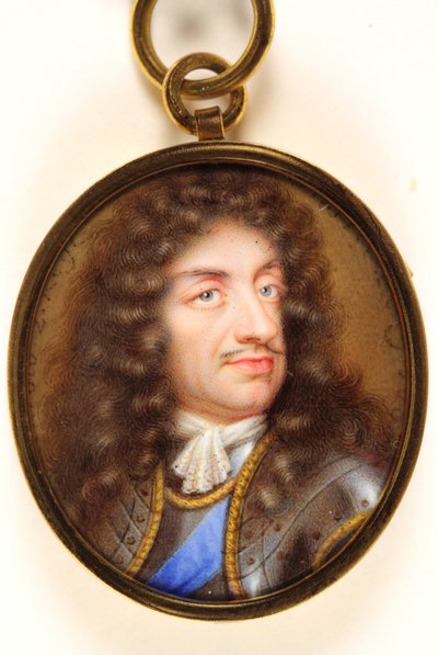 Karel II door Jean the Younger (attr.to) Petitot