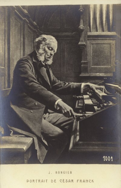 Cesar Franck, Belgisch geboren componist, pianist, organist en muziekleraar die tijdens zijn volwassen leven in Parijs werkte (1822-1890) door Jeanne Rongier