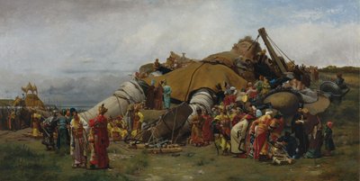 Gulliver en de Lilliputters door Jehan Georges Vibert