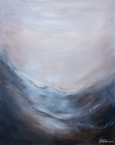 Mistige oceaanhorizon door Jenny Nielsen