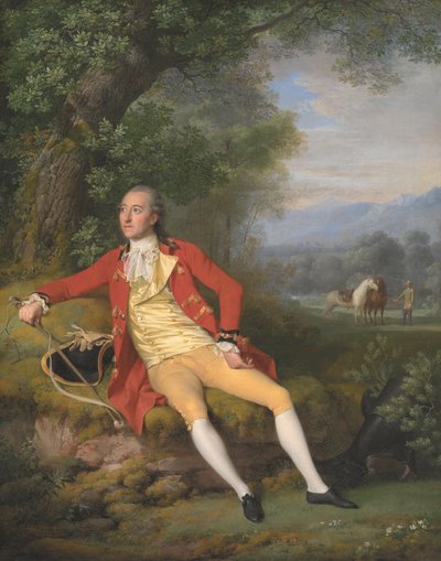 Portret van een gezant naar de Franse en Engelse hoven door Jens Juel