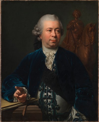 De beeldhouwer Jacques-François-Joseph Saly door Jens Juel
