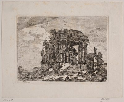Ruïnes van een mausoleum door Jens Petersen Lund