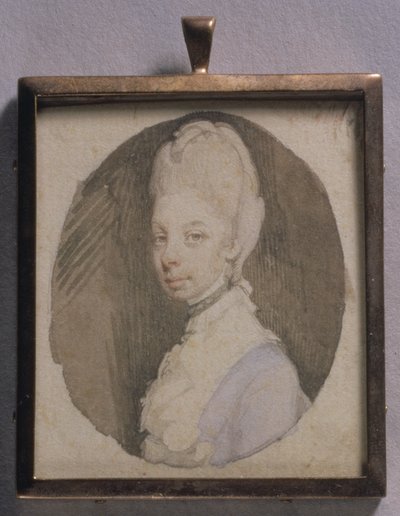 Portret Miniatuur van Koningin Charlotte, c.1772 door Jeremiah Meyer