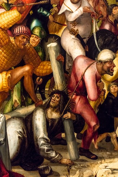 Kruisdraging, ca. 1515 (Tempera en olieverf op naaldhout) door Jerg Ratgeb