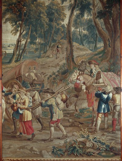 Een militair konvooi ... door Jerome Le Clerc