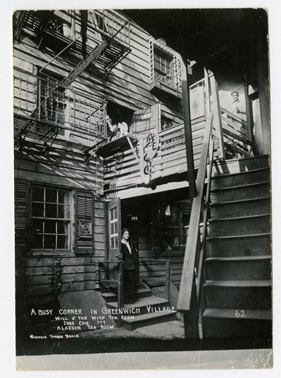 Een drukke hoek in Greenwich Village, Will o