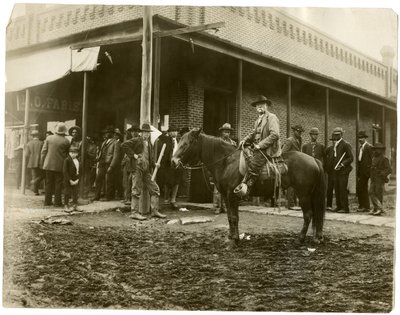 Straatscène in Arkansas door Jessie Tarbox Beals