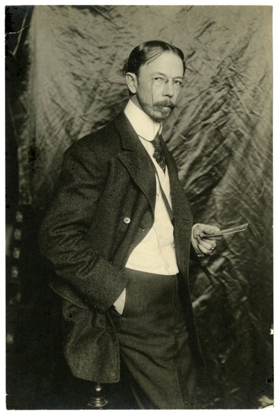 Irving Wiles, kunstenaar, 1906 door Jessie Tarbox Beals