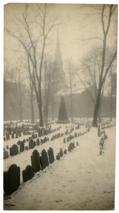 Old Granary Burying Ground, Boston, VS, ca. 1902-10 door Jessie Tarbox Beals