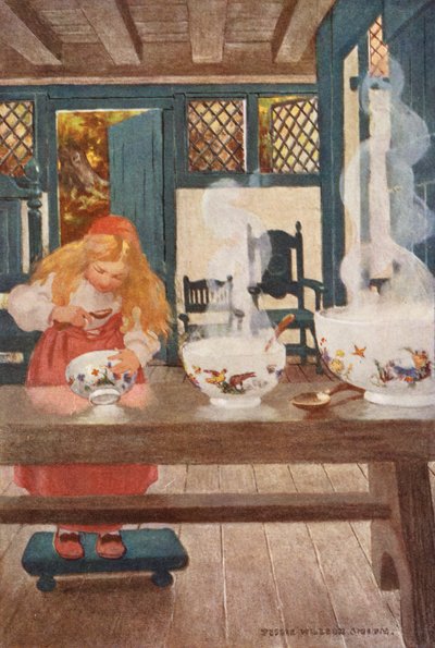 Goudlokje, of De Drie Beren door Jessie Willcox Smith
