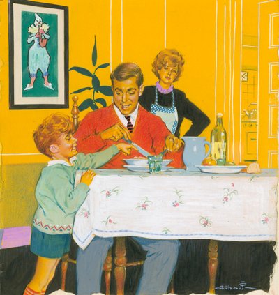 Papa aan het eten door Jesus Blasco